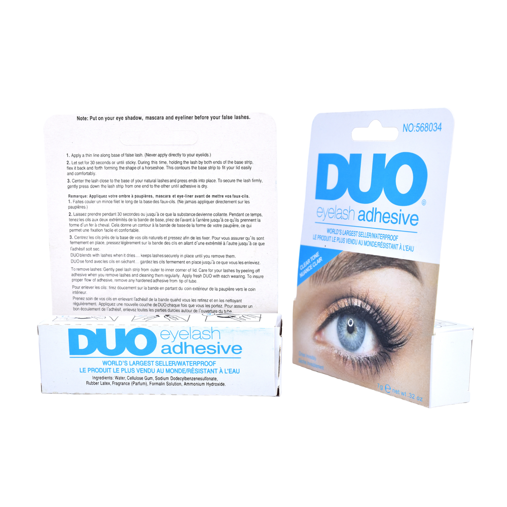 PEGAMENTO DE PESTAÑA DUO-TRANSPARENTE