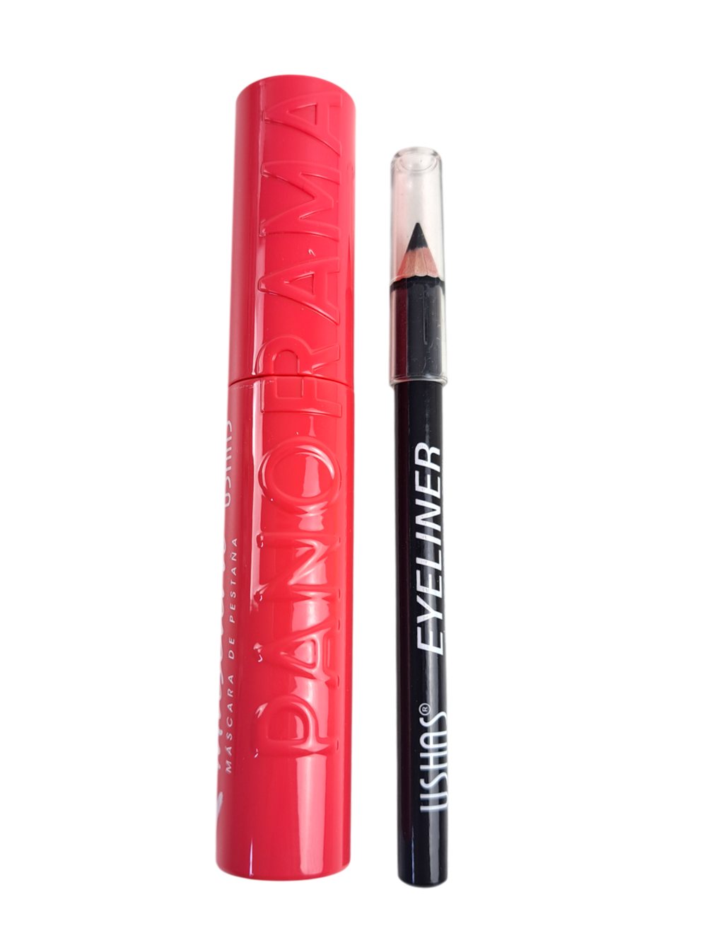 DUO MASCARA Y DELINEADOR COLOR NEGRO USHAS