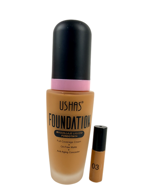 MAQUILLAJE LIQUIDO USHAS-TONOS MORENOS