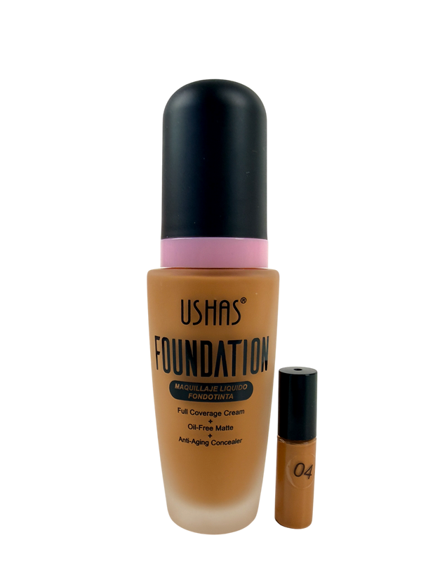 MAQUILLAJE LIQUIDO USHAS-TONOS MORENOS