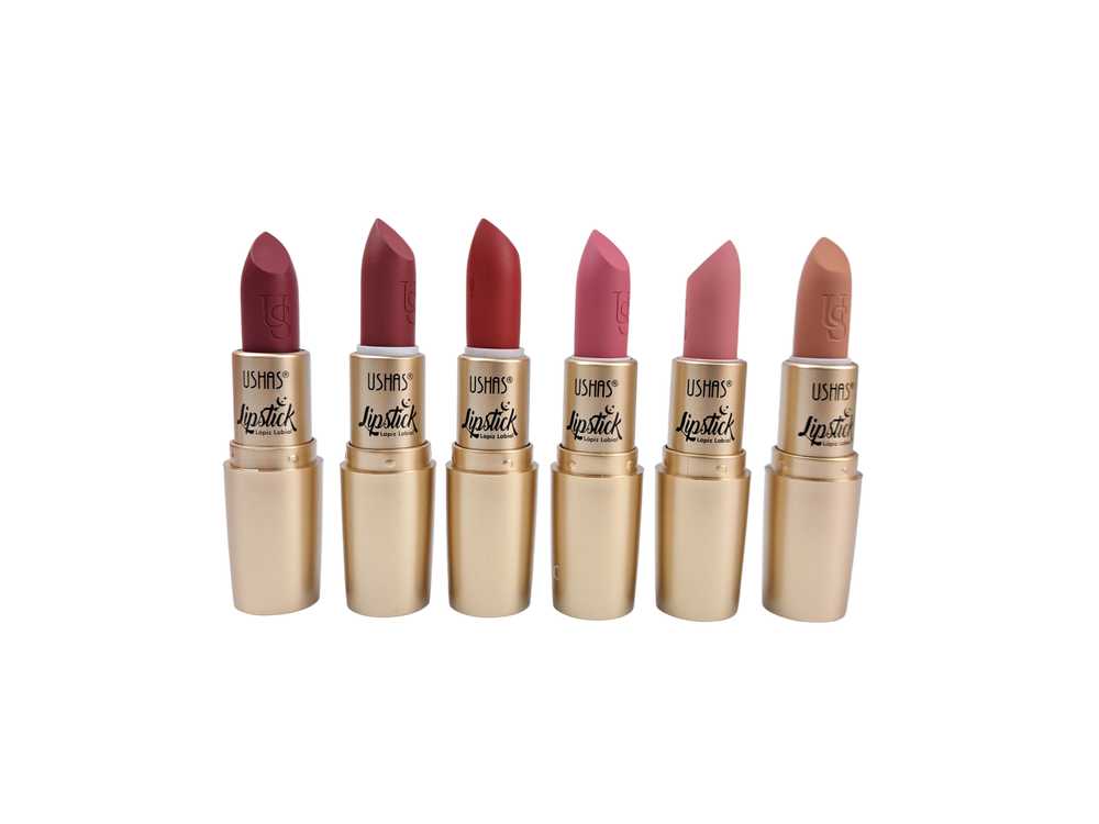 LABIAL MATTE EN BARRA USHAS-TONOS ROJOS