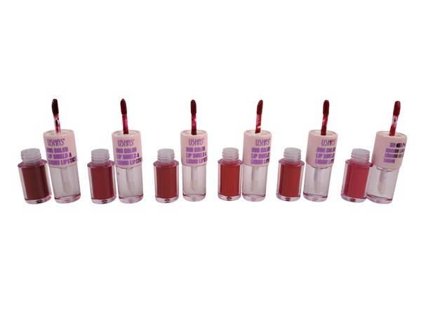 DUO LABIAL Y BRILLO TONOS ROJOS